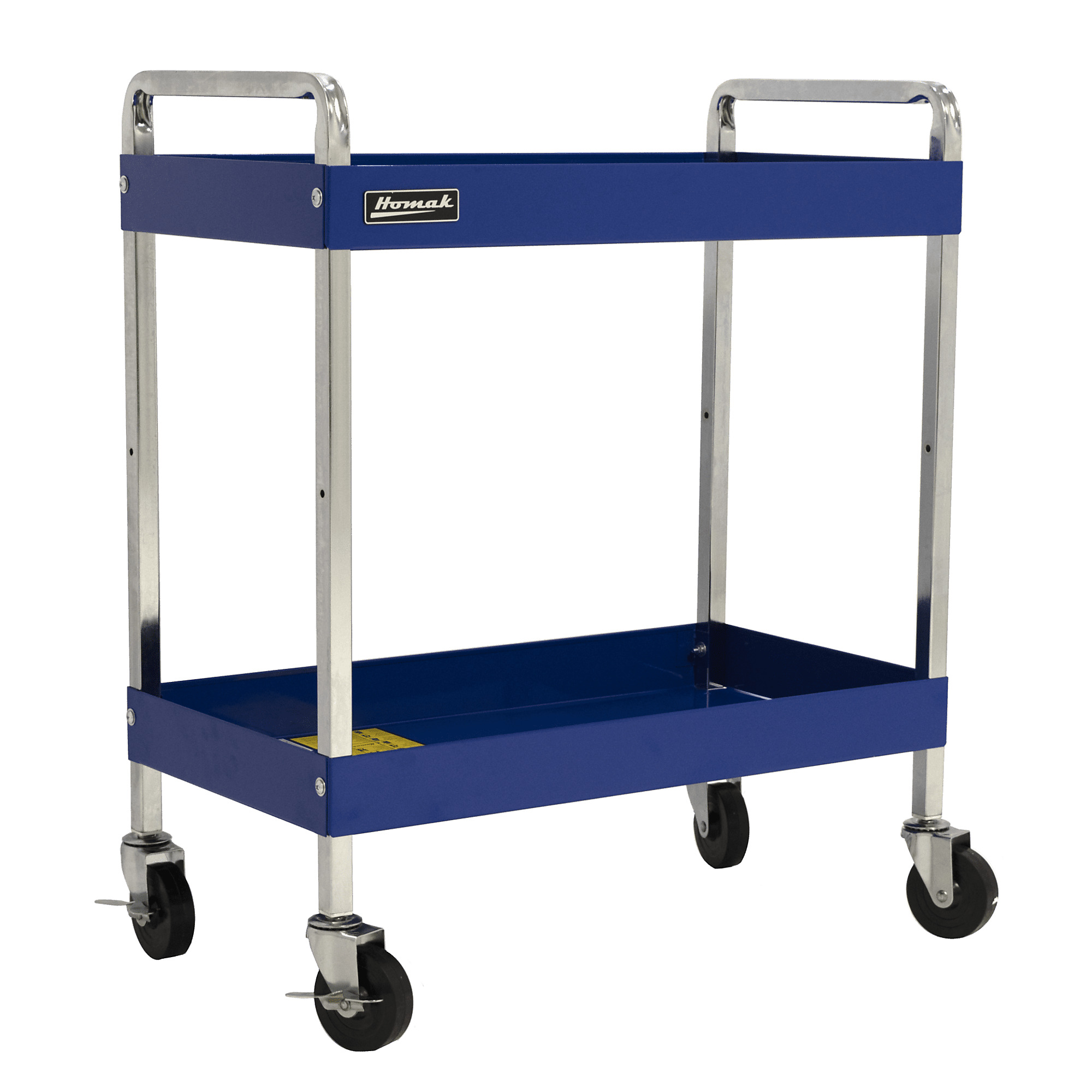 Homak, Multipurpose Service Cart, Blue, Heavy-duty 19-gauge steel, Model #BL06030360